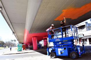 Intervención artística en el Viaducto de Paso Molino