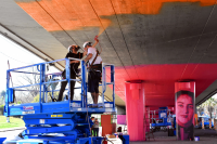 Intervención artística en el Viaducto de Paso Molino