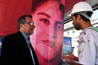 Intervención artística en el Viaducto de Paso Molino