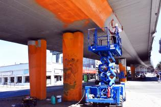 Intervención artística en el Viaducto de Paso Molino