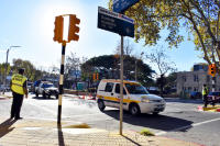 Nuevos semáforos en Marcelino Sosa y Domingo Aramburú