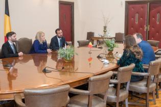 Reunión de la intendenta Carolina Cosse con el embajador de Bélgica en Bs. As. Karl Dhaene Reunión de la intendenta Carolina Cosse con el embajador de Bélgica en Bs. As. Karl Dhaene