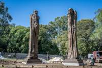 Estatuas Confucio y Lao Tse en Parque Batlle