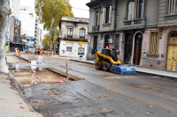 Obras en calle Mercedes 