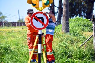 Nuevos semáforos en Av. San Martín y Rancagua Nuevos semáforos en Av. San Martín y Rancagua