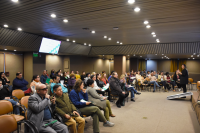 Jornada de intercambio«TIC Montevideo » del proyecto CerTI en la sala Dorada de la Intendencia de Montevideo,  13 de agosto de 2022
