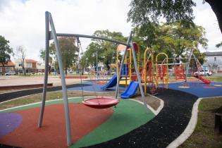 Obras del Presupuesto Participativo en plaza República del Salvador Obras del Presupuesto Participativo en plaza República del Salvador