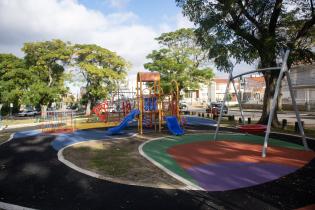 Obras del Presupuesto Participativo en plaza República del Salvador Obras del Presupuesto Participativo en plaza República del Salvador