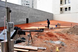 Avance de obras en Plaza de la Diversidad