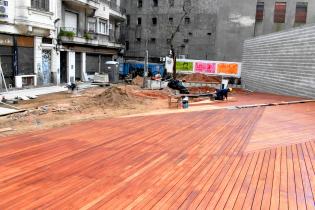 Avance de obras en Plaza de la Diversidad