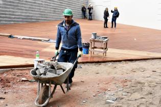 Avance de obras en Plaza de la Diversidad