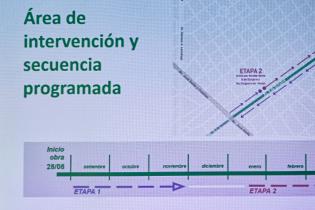 Reunión con vecinas y vecinos por obras en veredas de la avenida 8 de Octubre