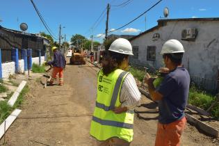 Obras de pavimentación en Villa Ferré