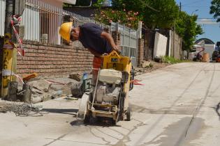 Obras de pavimentación en Villa Ferré Obras de pavimentación en Villa Ferré