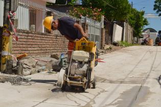 Obras de pavimentación en Villa Ferré