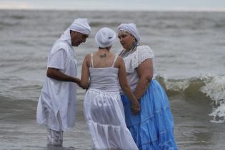 Celebracion de Imenaja en la playa Ramirez