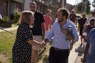 Recorrida por obras en barrio Pablo Estramín Recorrida por obras en barrio Pablo Estramín
