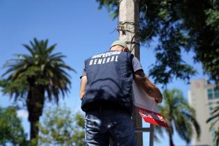 Retiro de cartelería electoral por parte de Inspección General Retiro de cartelería electoral por parte de Inspección General