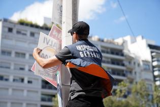 Retiro de cartelería electoral por parte de Inspección General 