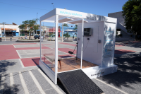 Cabina itinerante del programa Montevideo Libre de Acoso