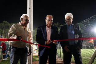 Inauguración de canchas de cesped sintético en Parque Lavalleja