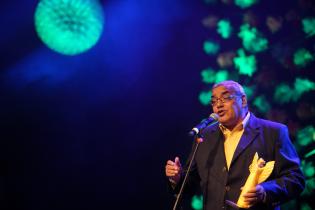 Waldermar "Cachila" Silva durante la entrega de menciones de Carnaval 2019 Waldermar "Cachila" Silva durante la entrega de menciones de Carnaval 2019