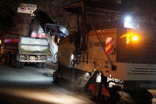 Obras de repavimentación en Colonia y Julio Herrera y Obes 