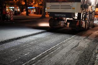 Obras de repavimentación en Colonia y Julio Herrera y Obes 