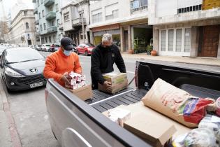 Entrega de alimentos a Red de ollas populares en el marco del Plan ABC