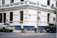 Recorrida de obras en la calle Magallanes
