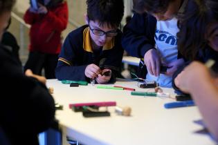 Taller de robótica en la Expo Innovación 2019 