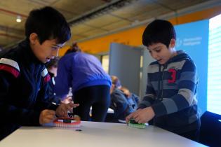 Taller de robótica en la Expo Innovación 2019 