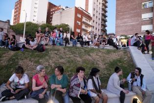 Inauguración de espacio Polifunción en la Aguada Inauguración de plaza Luisa Cuesta