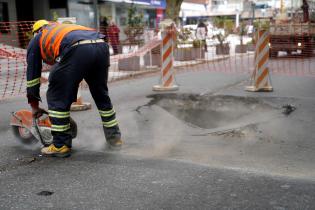 Trabajos en Benito Blanco y Bv. España