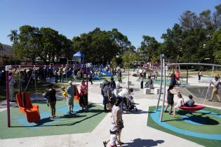 Inauguración de obras en rincón infantil del Parque Rodó