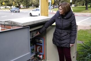 Inauguración de semáforos en Av.Ricaldoni y Av.Dr. Luis Morquio