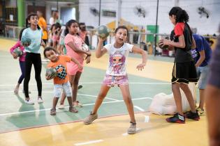 Actividades deportivas en el Complejo Sacude