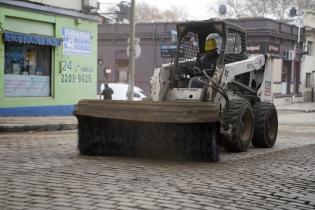 Obras de vialidad en Avda.Garibaldi