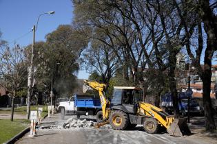 Reparación de la Avenida Joaquín Suárez