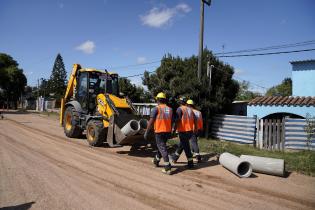 Obras de vialidad en Camino al Paso Hondo