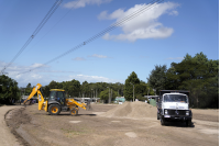 Obras de vialidad en Camino al Paso Hondo