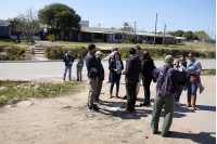 Recorrida del Intendente por obras en Avenida San Martin