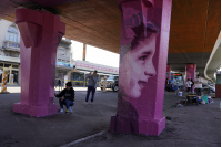 Comienzo de intervención artística en el Viaducto de Paso Molino