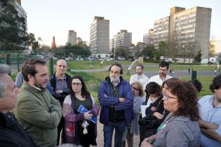 Recorrida del intendente Christian Di Candia por Malvin Norte