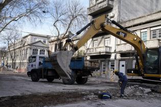 Obras en calle Paysandú