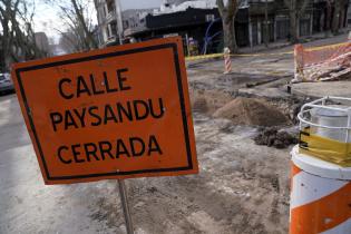 Obras en calle Paysandú