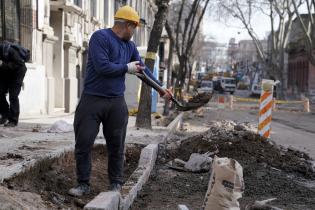 Obras en calle Paysandú