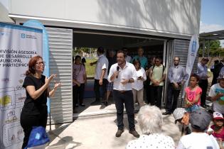 Inauguración de obras en la ex Plaza nro 10 