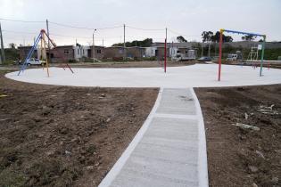Obras en plaza Ciudad de Azul y Rufino T.Domínguez Obras en plaza Ciudad de Azul y Rufino T.Domínguez