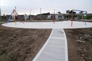 Obras en plaza Ciudad de Azul y Rufino T.Domínguez